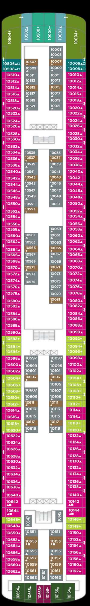 Deck plan for Norwegian Jewel