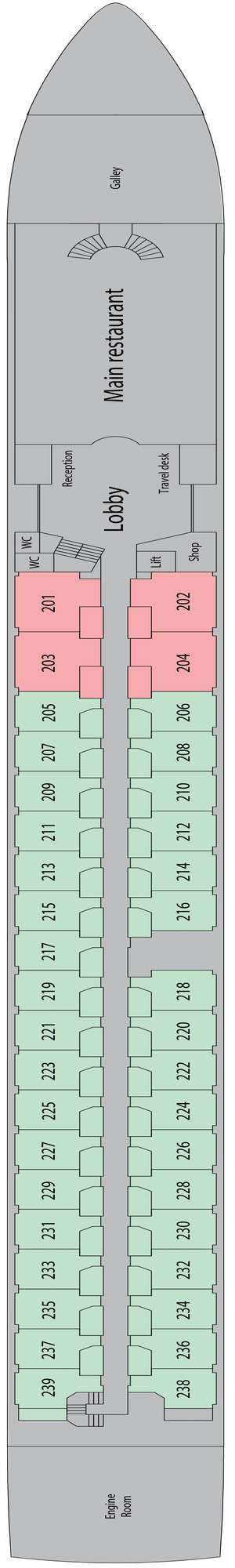 Deck plan for MS Riviera Resplendence