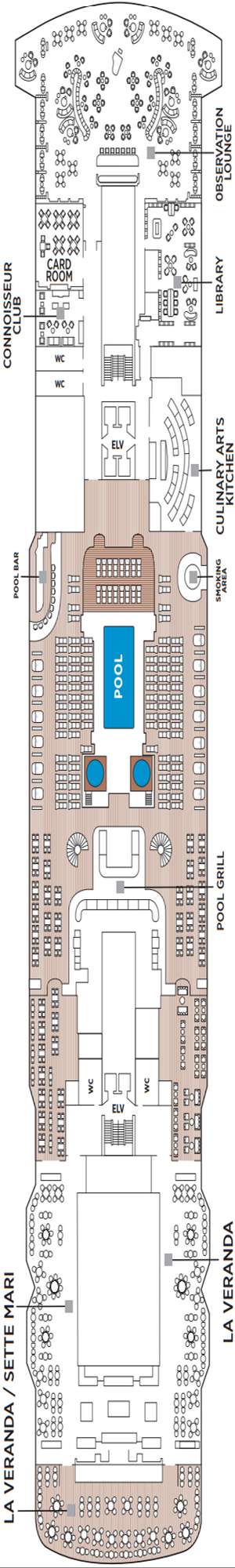 Deck plan for Regent Seven Seas Grandeur