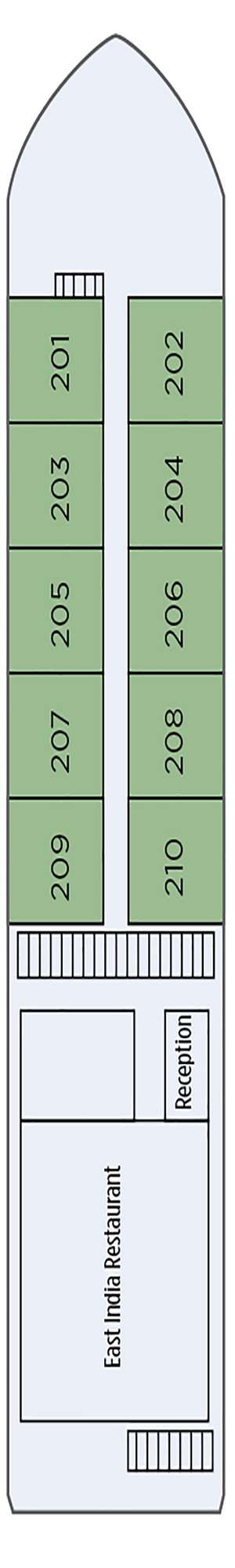 Deck plan for Ganges Voyager II