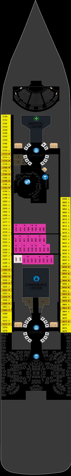 Deck plan for Icon of the Seas