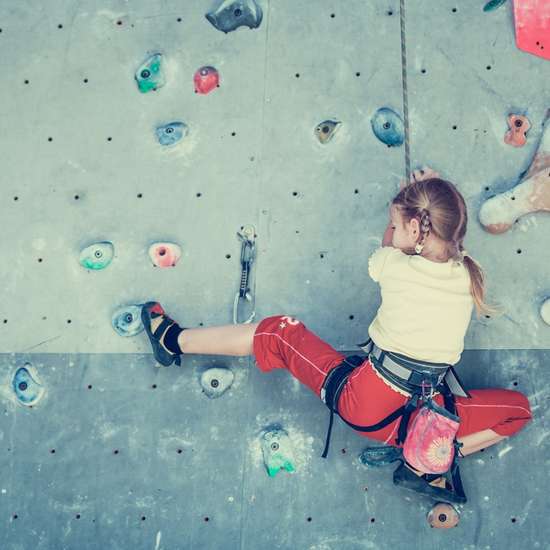 rock climbing wall