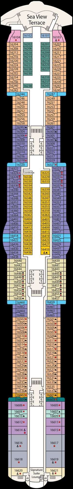 Deck plan for Sun Princess