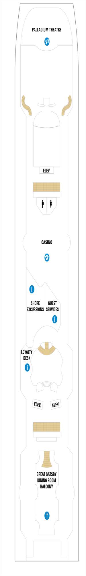 Deck plan for Grandeur of the Seas