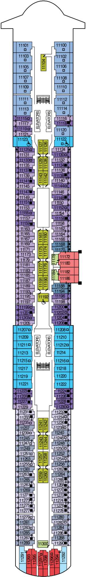 Deck plan for Celebrity Beyond