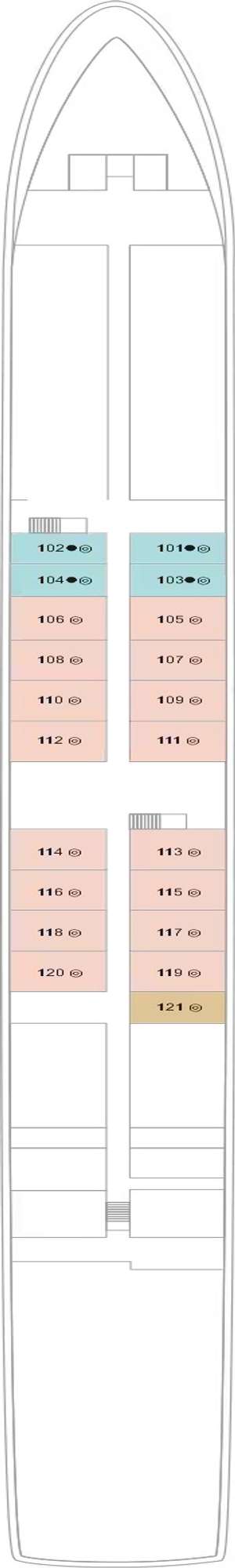 Deck plan for TUI Maya