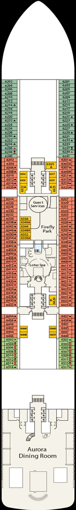Deck plan for Star Princess