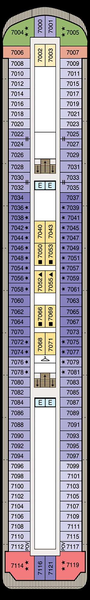 Deck plan for Oceania Insignia