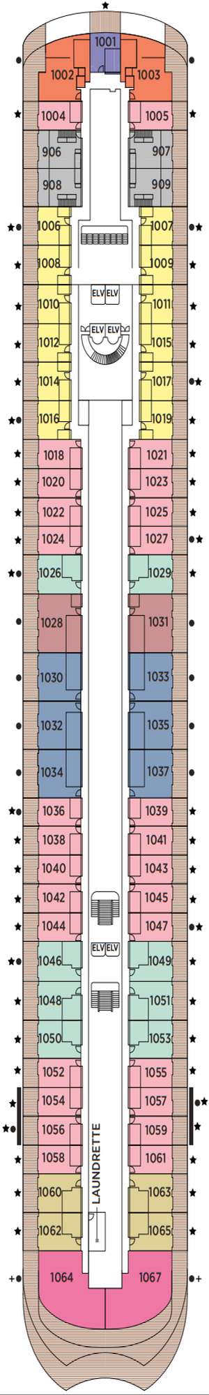 Deck plan for Regent Seven Seas Prestige