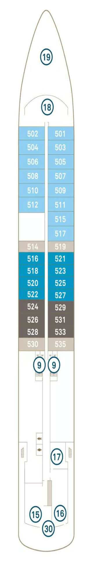 Deck plan for Scenic Eclipse II