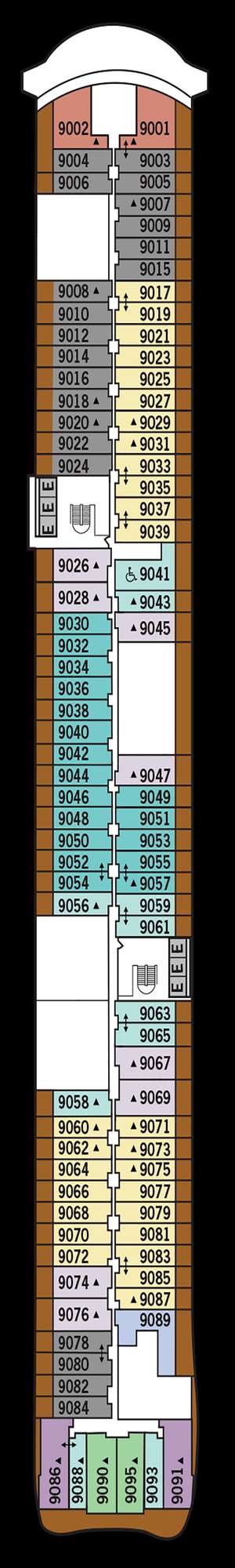 Deck plan for Silver Nova