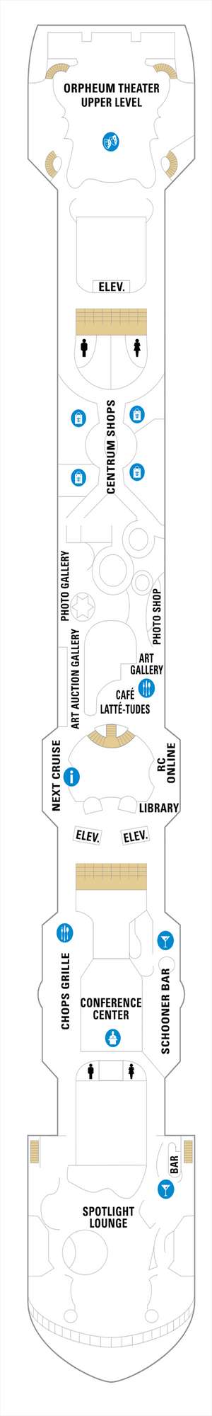 Deck plan for Enchantment of the Seas