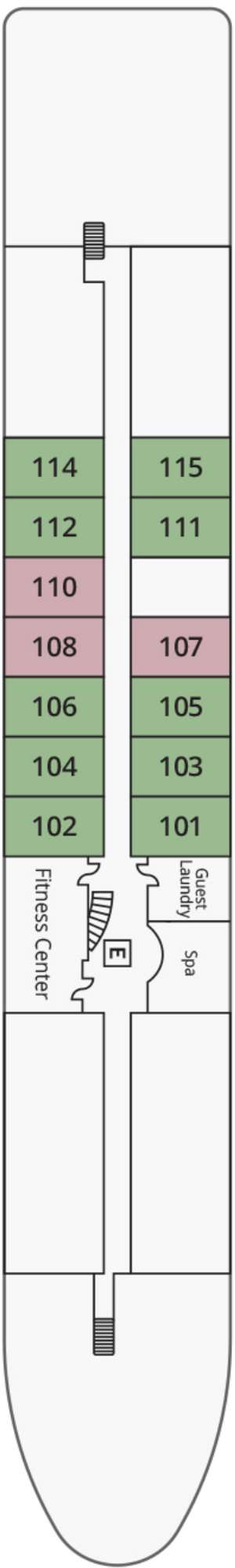 Deck plan for S.S. São Gabriel