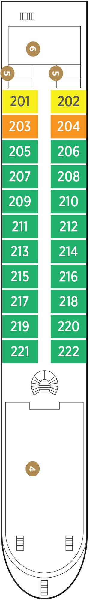 Deck plan for AmaDara