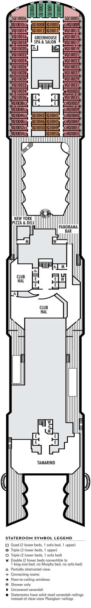 Deck plan for Koningsdam