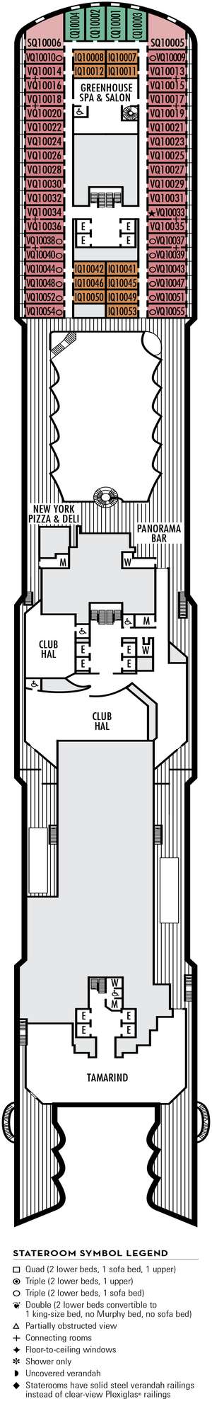 Deck plan for Koningsdam