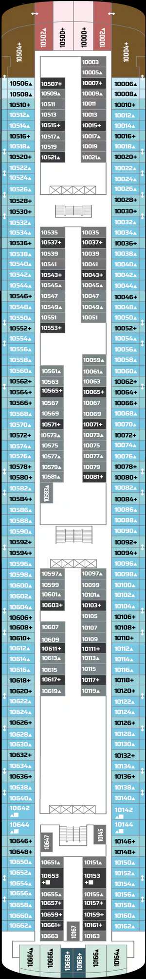 Deck plan for Norwegian Gem