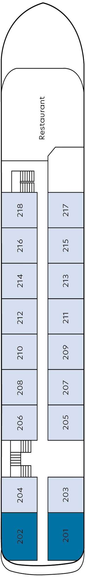 Deck plan for Victoria Mekong