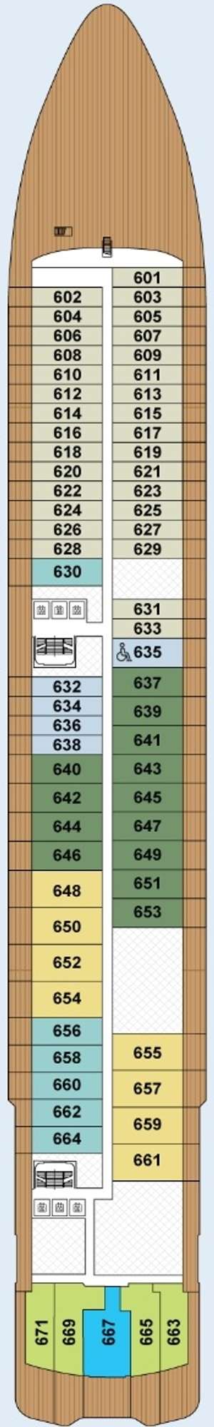Deck plan for Luminara