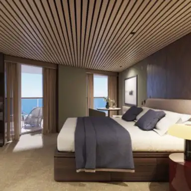 Image related to The Haven Aft-Facing Owner's Suite with Master Bedroom & Large Balcony