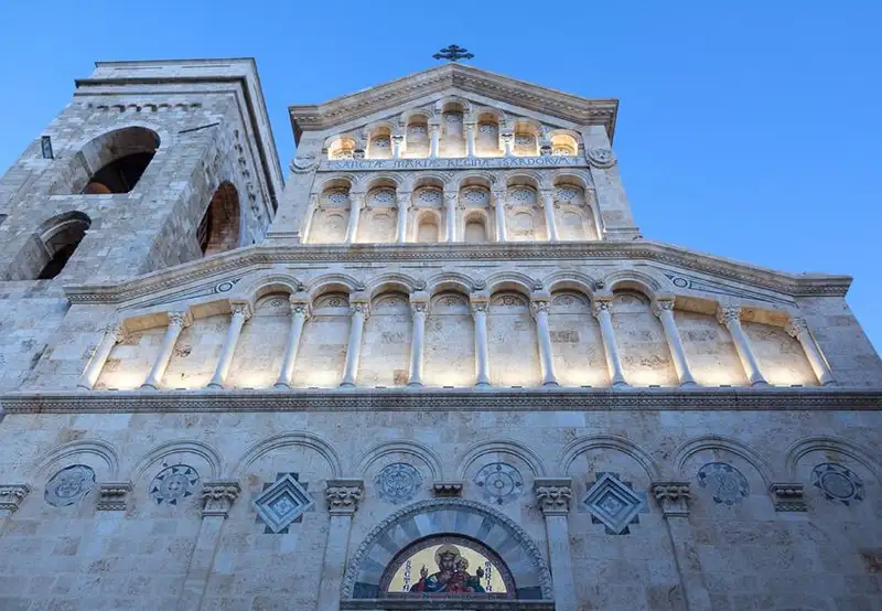 Cathedral of Saint Mary of the Assumption & Said Cecilia Cagliari Sardinia Italy