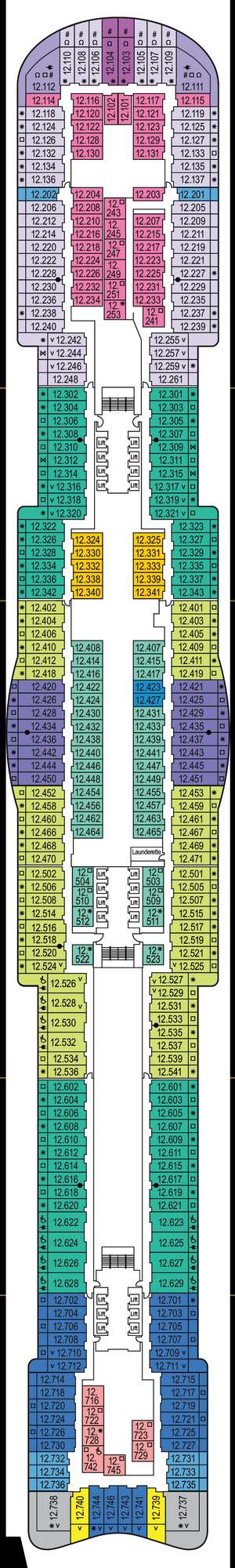 Deck plan for Arvia