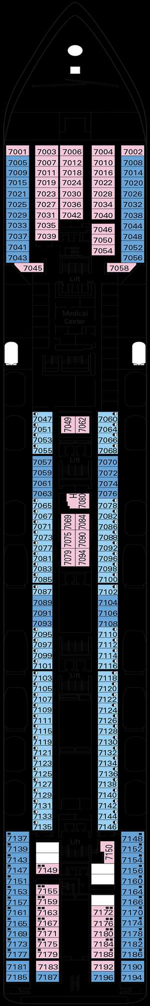 Deck plan for MSC Opera