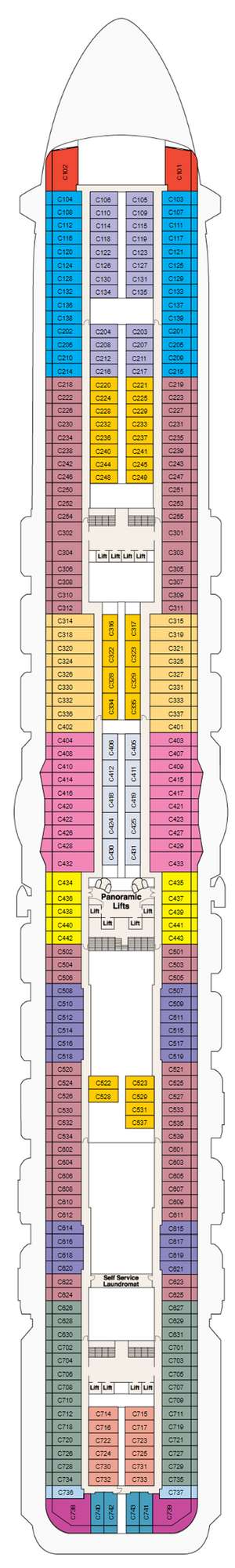 Deck plan for Regal Princess