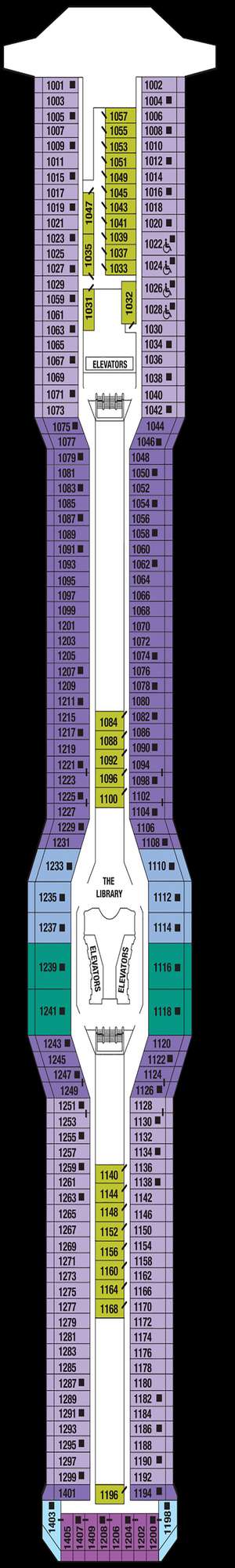 Deck plan for Celebrity Eclipse