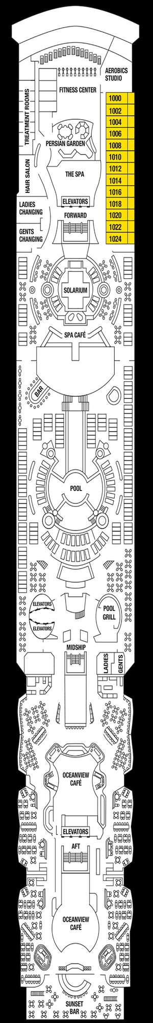 Deck plan for Celebrity Summit