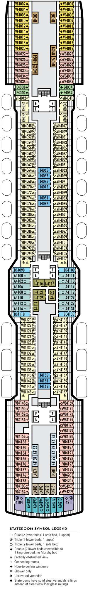 Deck plan for Nieuw Statendam