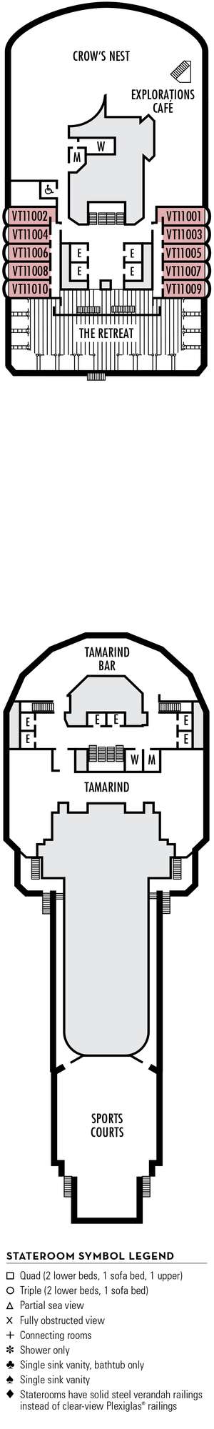 Deck plan for Eurodam