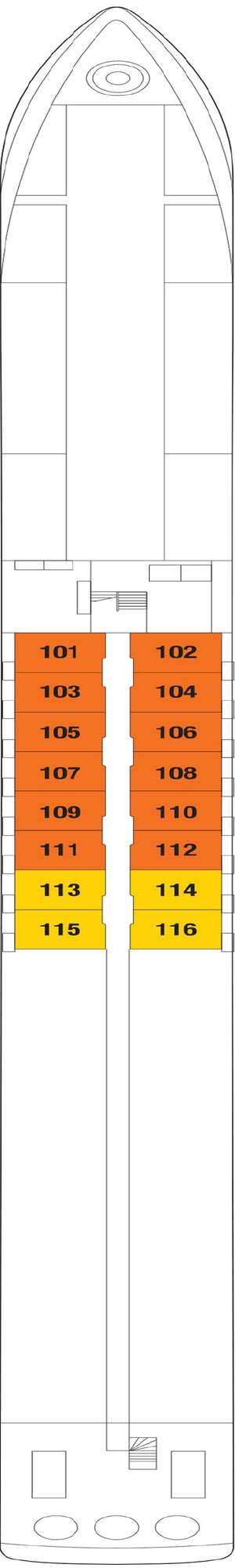 Deck plan for Celebrity Compass