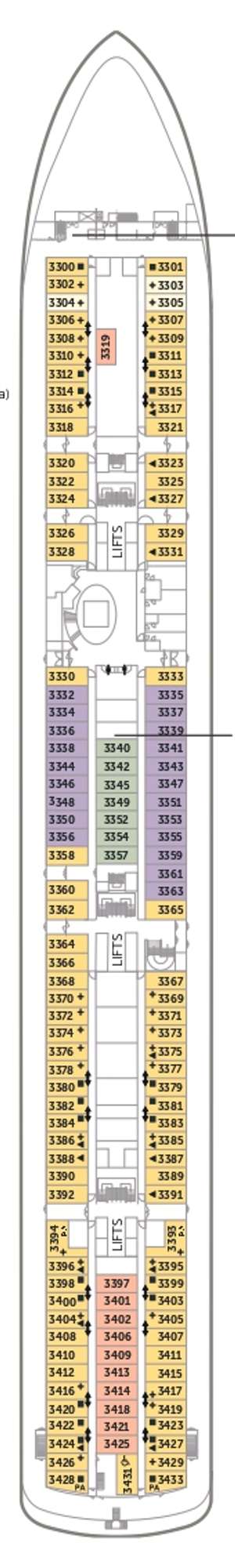 Deck plan for Bolette