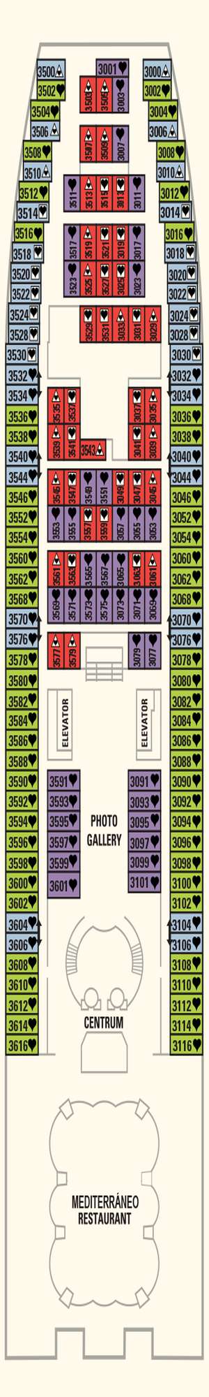 Deck plan for Sovereign