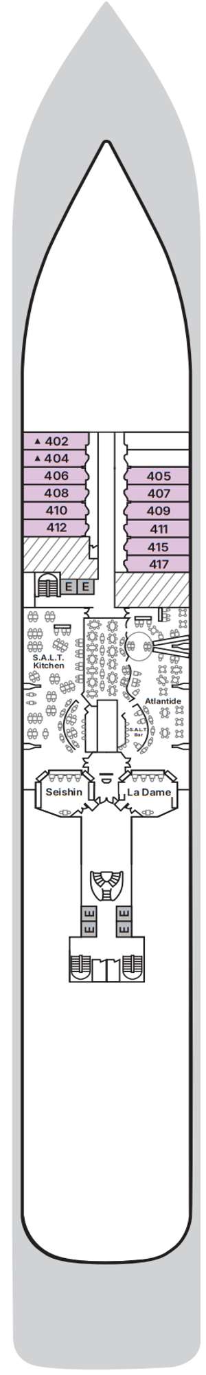 Deck plan for Silver Spirit