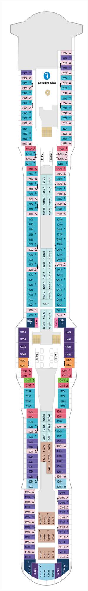 Deck plan for Spectrum of the Seas