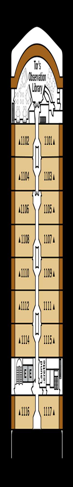 Deck plan for Silver Spirit