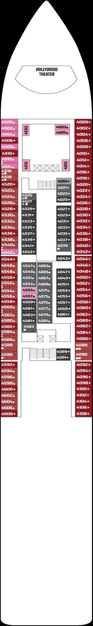 Deck plan for Pride of America