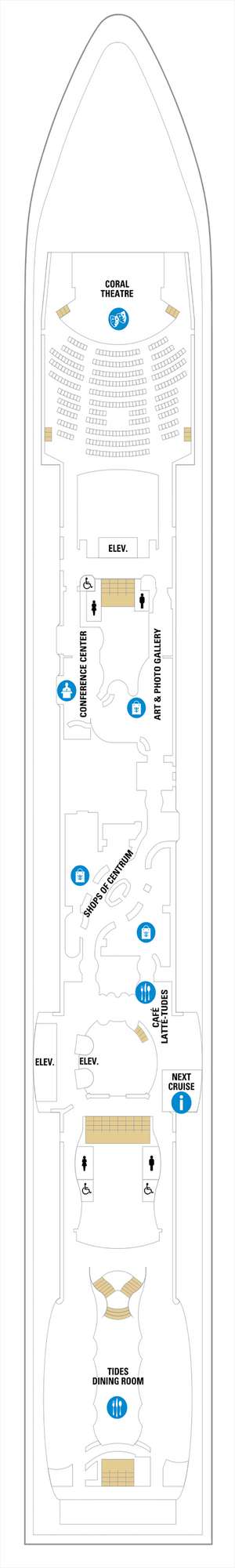 Deck plan for Jewel of the Seas