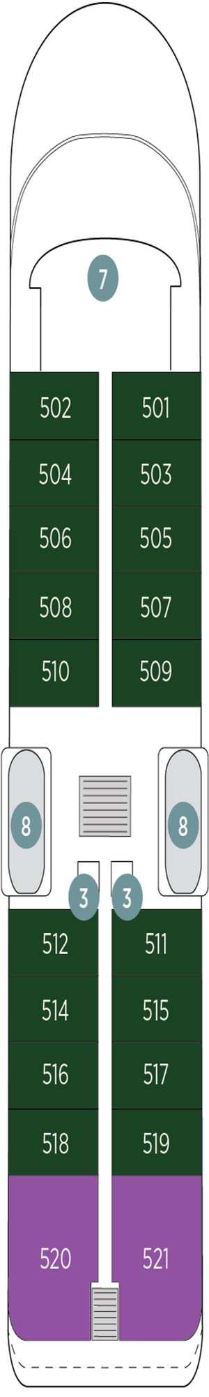 Deck plan for Emerald Raiya