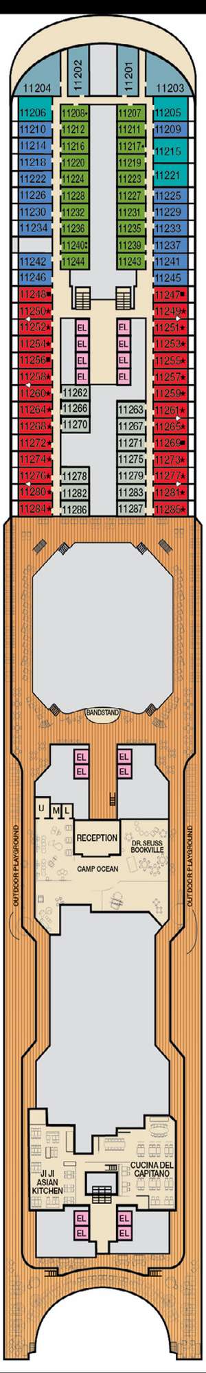 Deck plan for Carnival Horizon