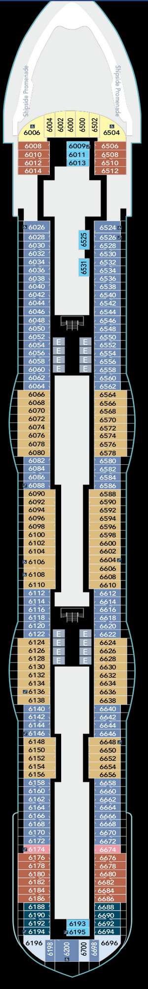 Deck plan for Disney Treasure