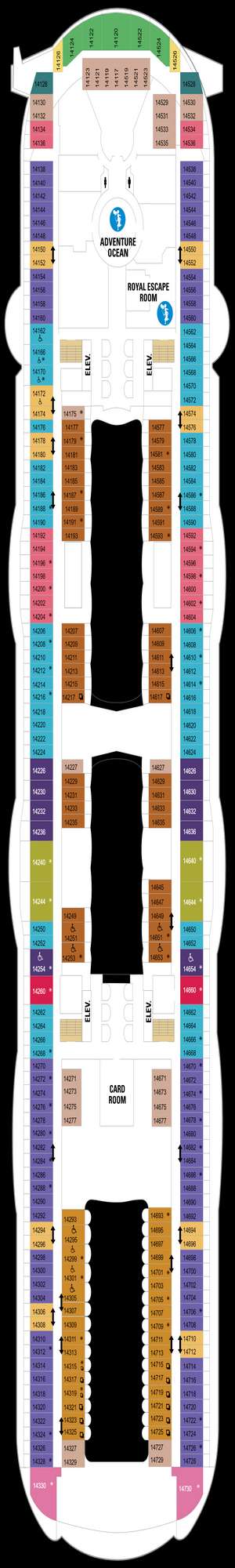Deck plan for Harmony of the Seas