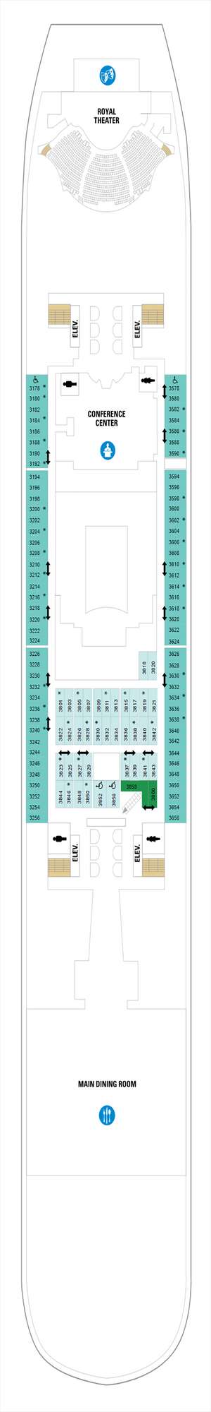 Deck plan for Harmony of the Seas