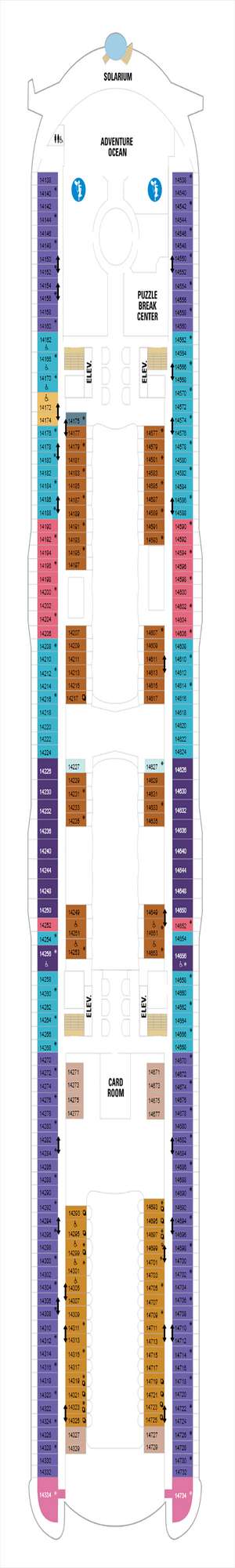 Deck plan for Wonder of the Seas