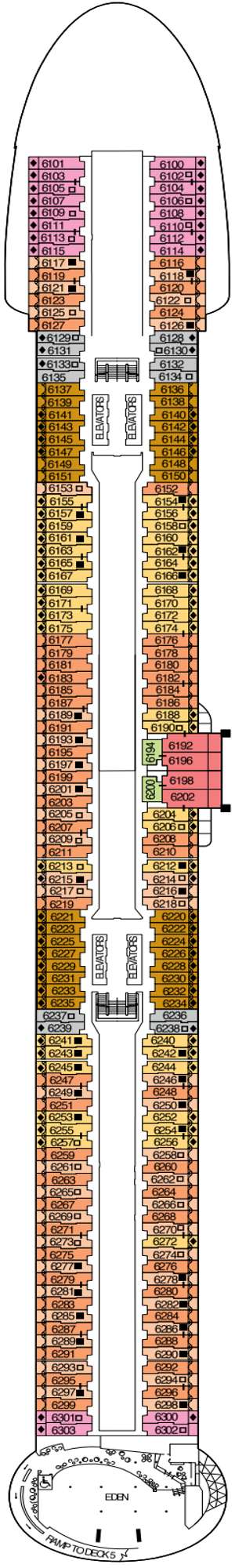 Deck plan for Celebrity Ascent