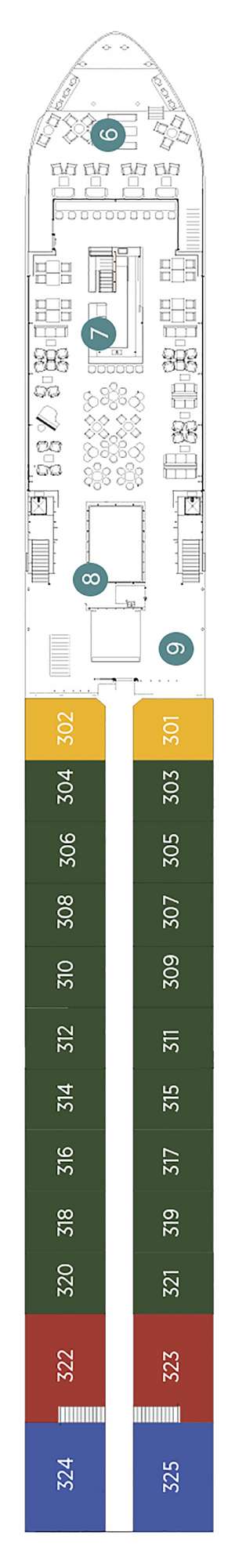 Deck plan for Emerald Radiance