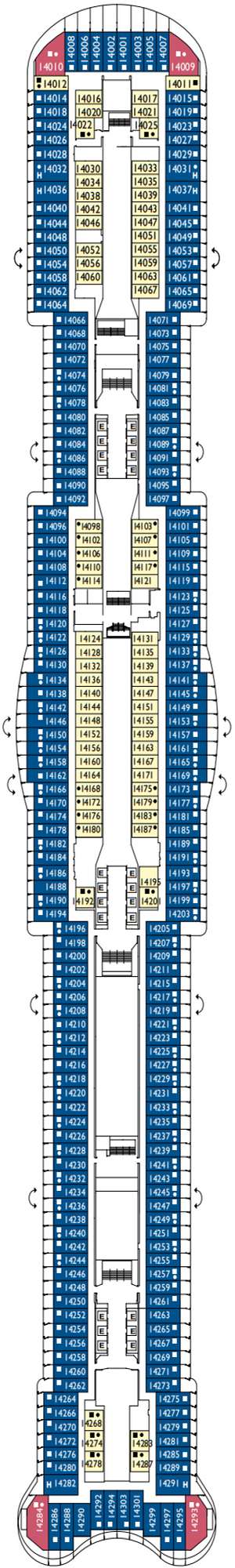 Deck plan for Costa Smeralda