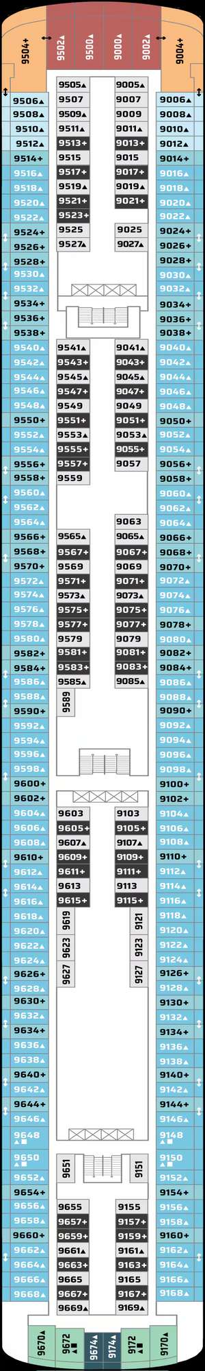 Deck plan for Norwegian Gem
